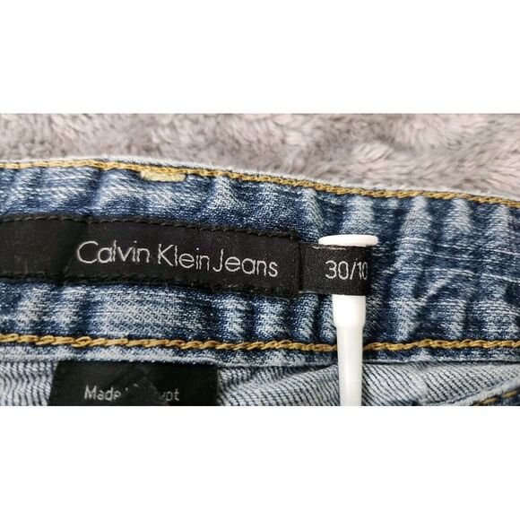 Calvin Klein Relaxed Straight‎ Size Leg 30/10 Blue Jeans RN 36009 - Picture 6 of 13
